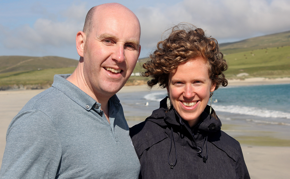 Ellen Weir and her husband Alastair Weir – a Baptist Church pastor based at Dunrossness Baptish Church.
