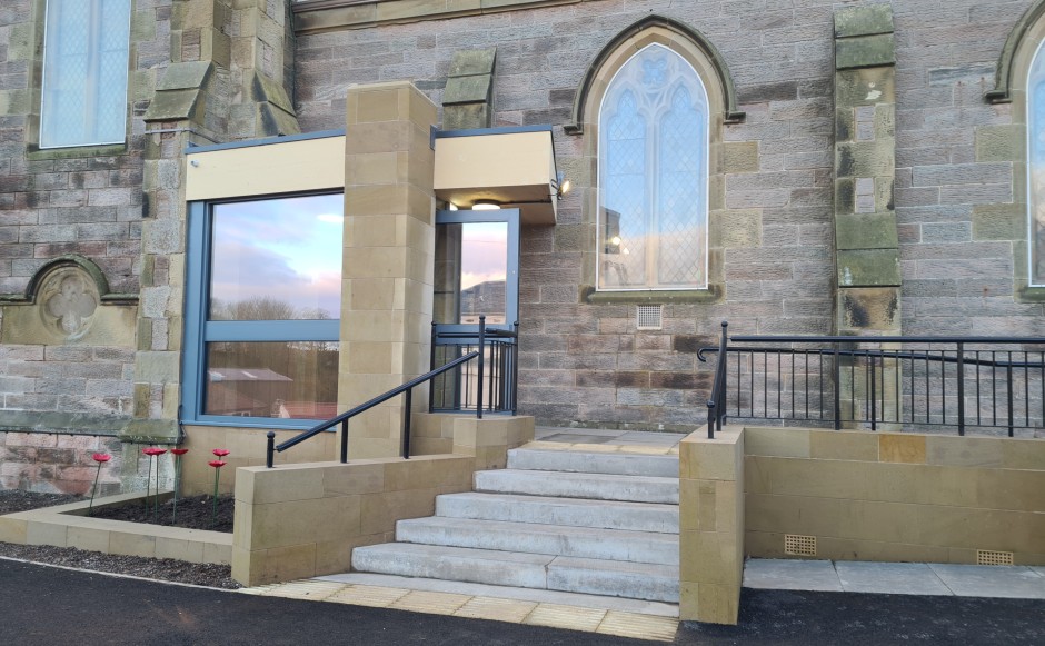 Eyemouth Parish Church has been made accessible to all with a ramp