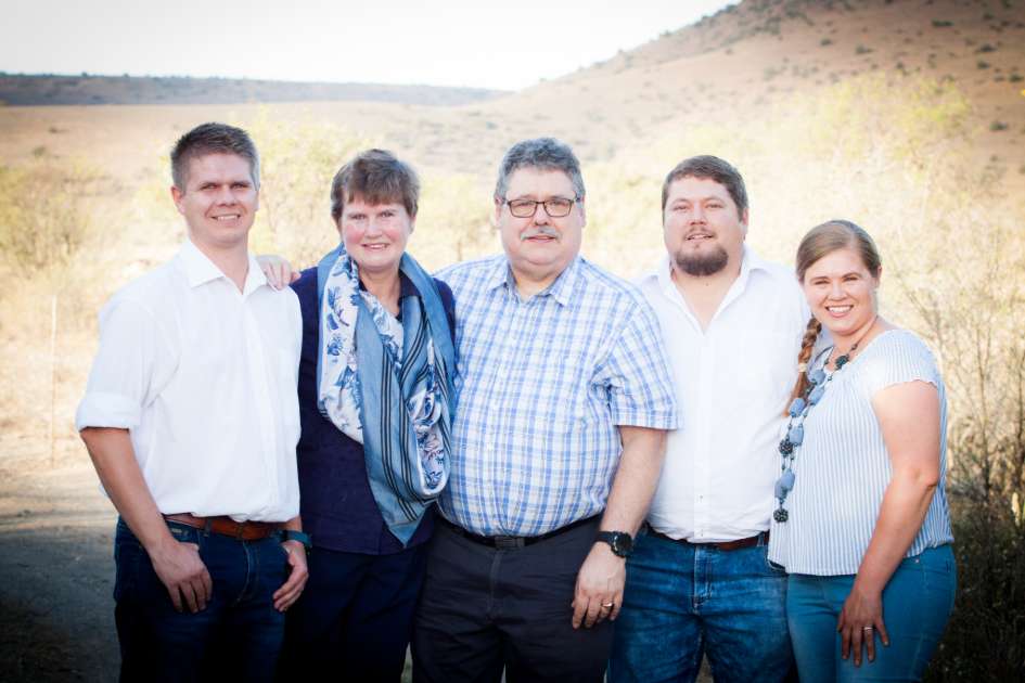 Rev Karlien Becker and family