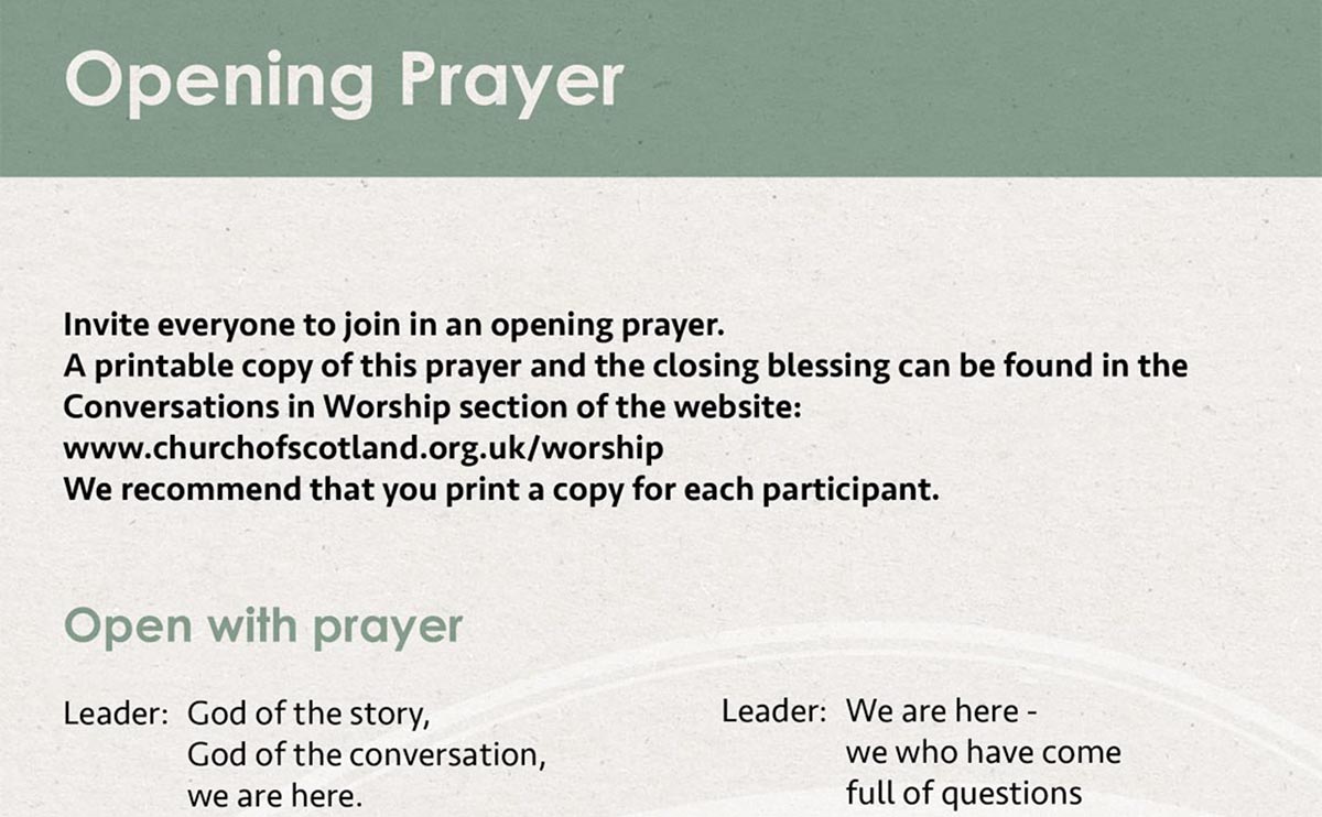 Prayer for participants