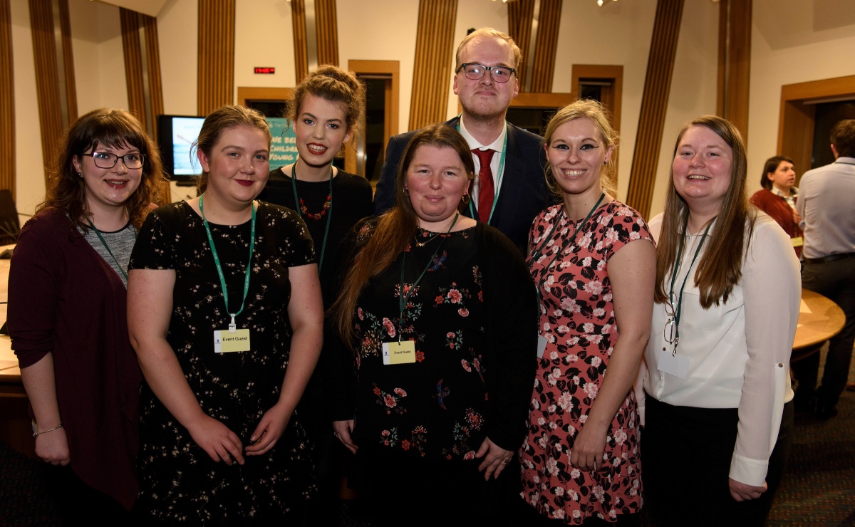 Some of the young people attending the event