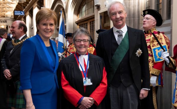 Susan with Lord High Commissioner and First minister Nicola Sturgeon