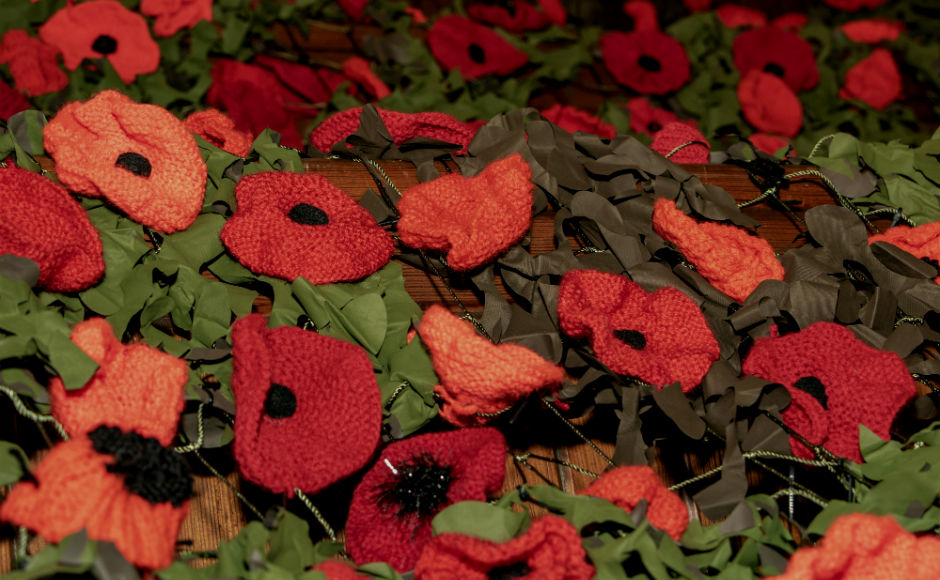 Each poppy has been carefully handmade