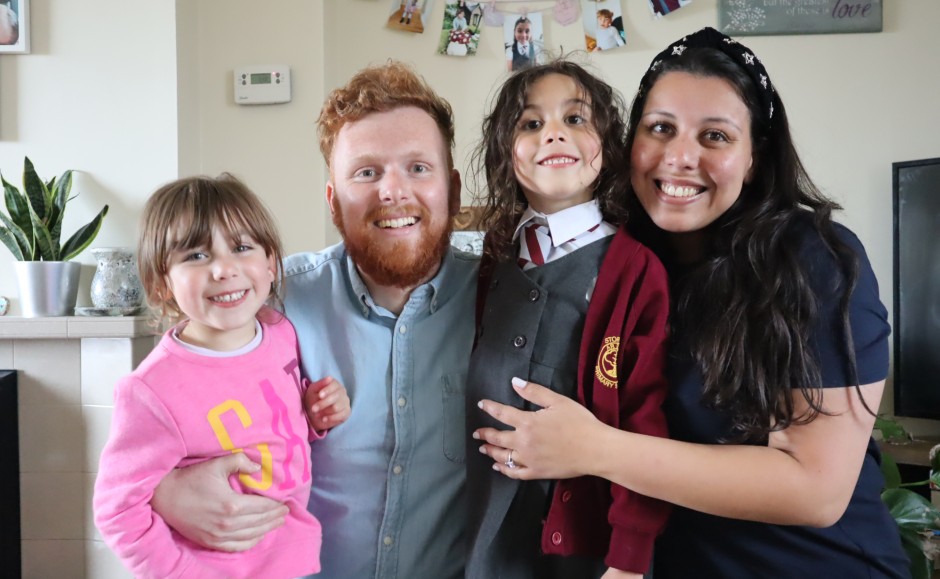 Brian MacLeod with his family