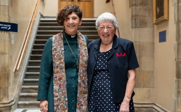 Right Rev Sally Foster-Fulton with Rev Jean Montgomerie