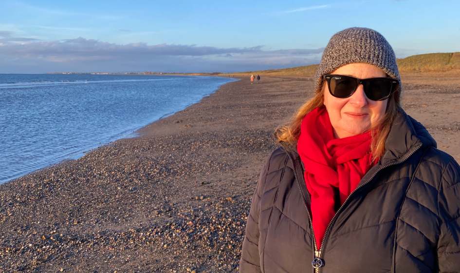 Rev Sandra Black (on beach)