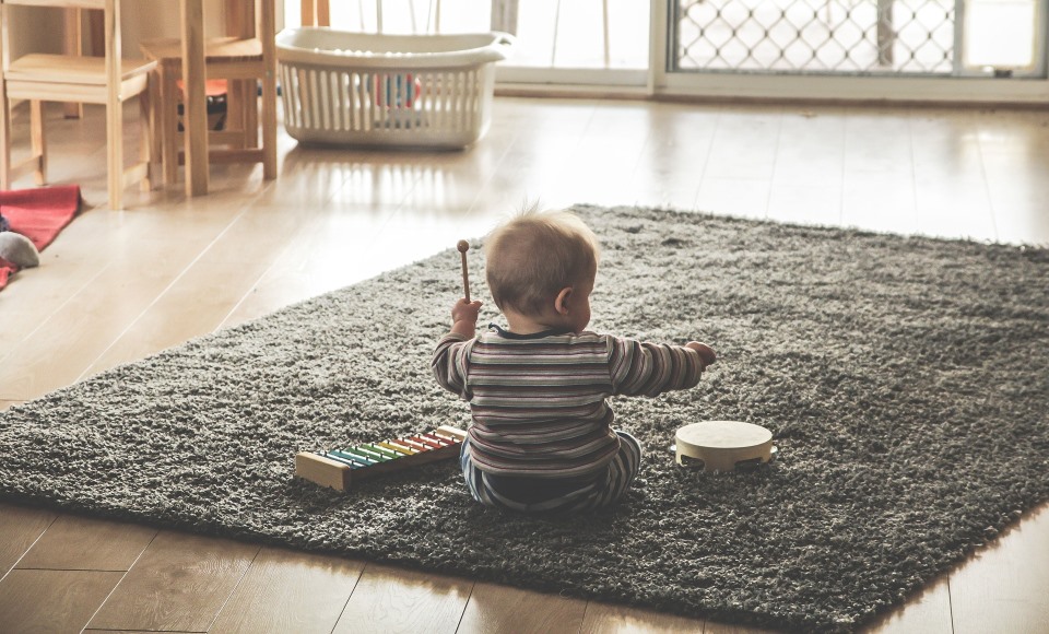 Toddler playing 