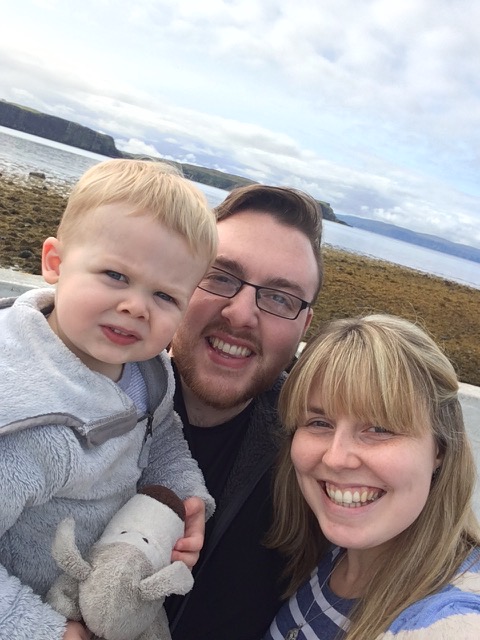 Rev Norman Afrin with his wife Becca and son Joel