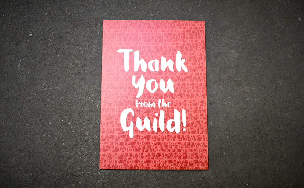 Guild thank you cards