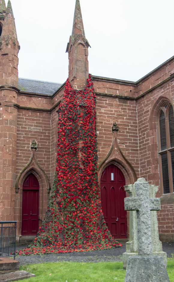 The outside of the church