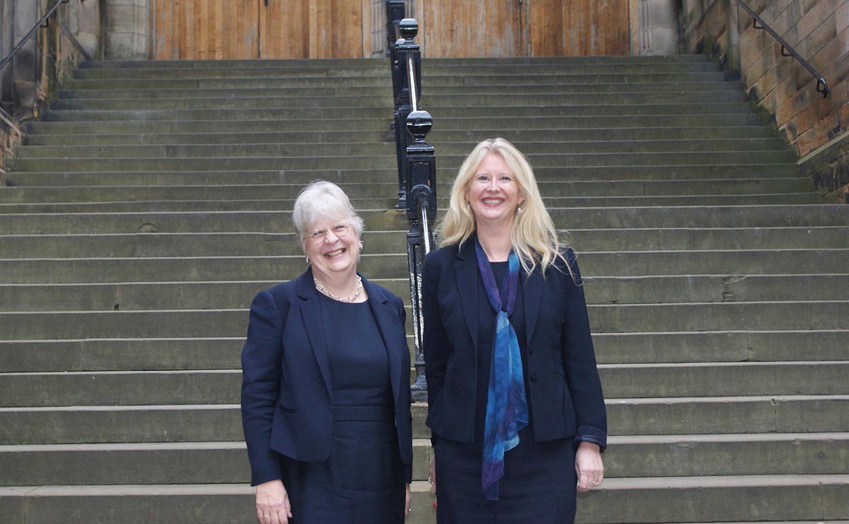 Rev Professor Susan Hardman Moore (left) and Professor Helen Bond