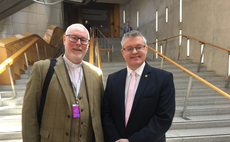 Rev Alan Sorensen and Stuart McMillan MSP