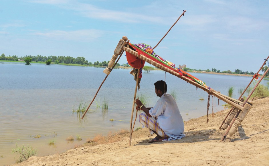 Flooding farmer 