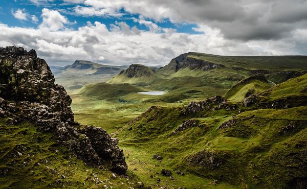 Scottish valley and mountains