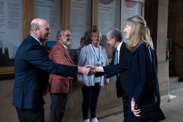 Lord High Commissioner greeting attendees