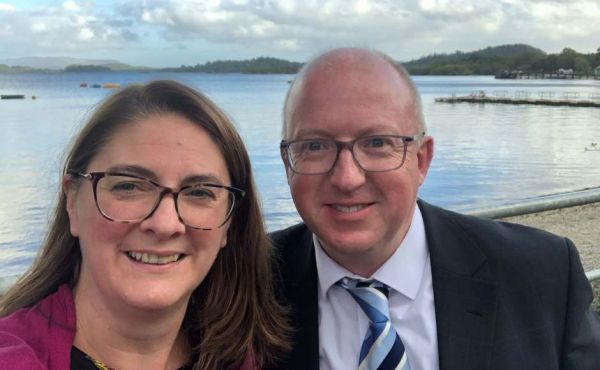 Rev Calum Stark and his wife Liz