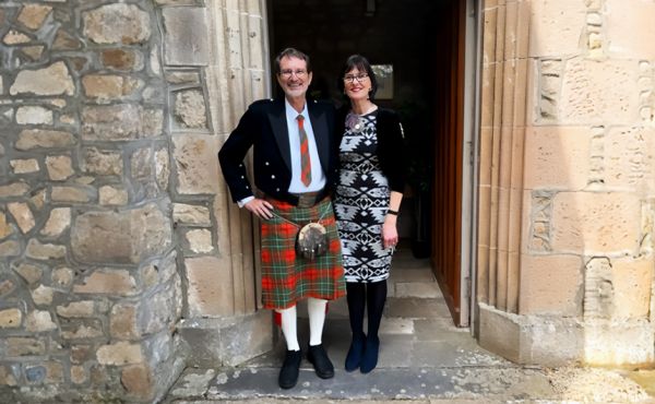 Rev Breda Ludik with his wife Francé 