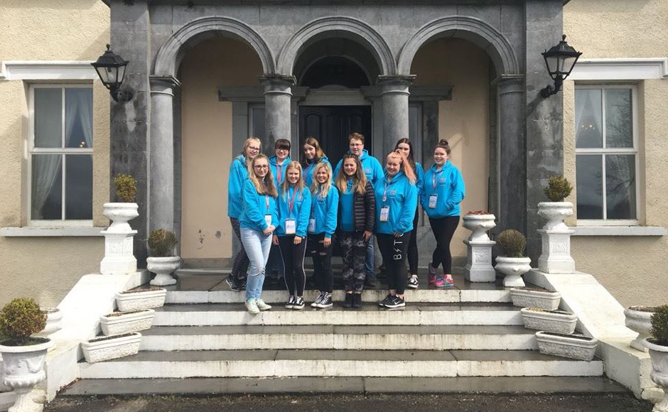 Girls' Brigade Scotland attending the Girls' Brigade Europe's 125th birthday celebrations in Ireland
