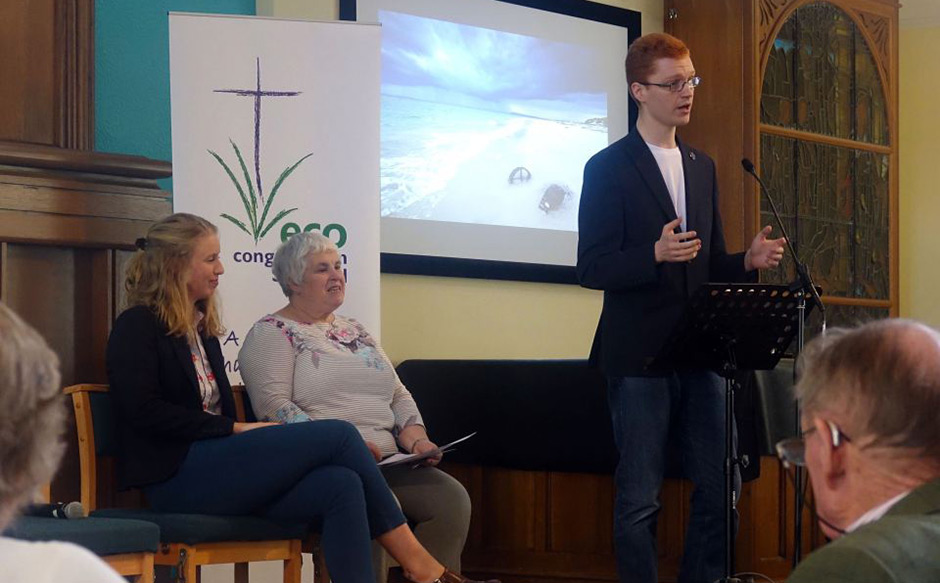 Young people speaking at eco-congregation conference