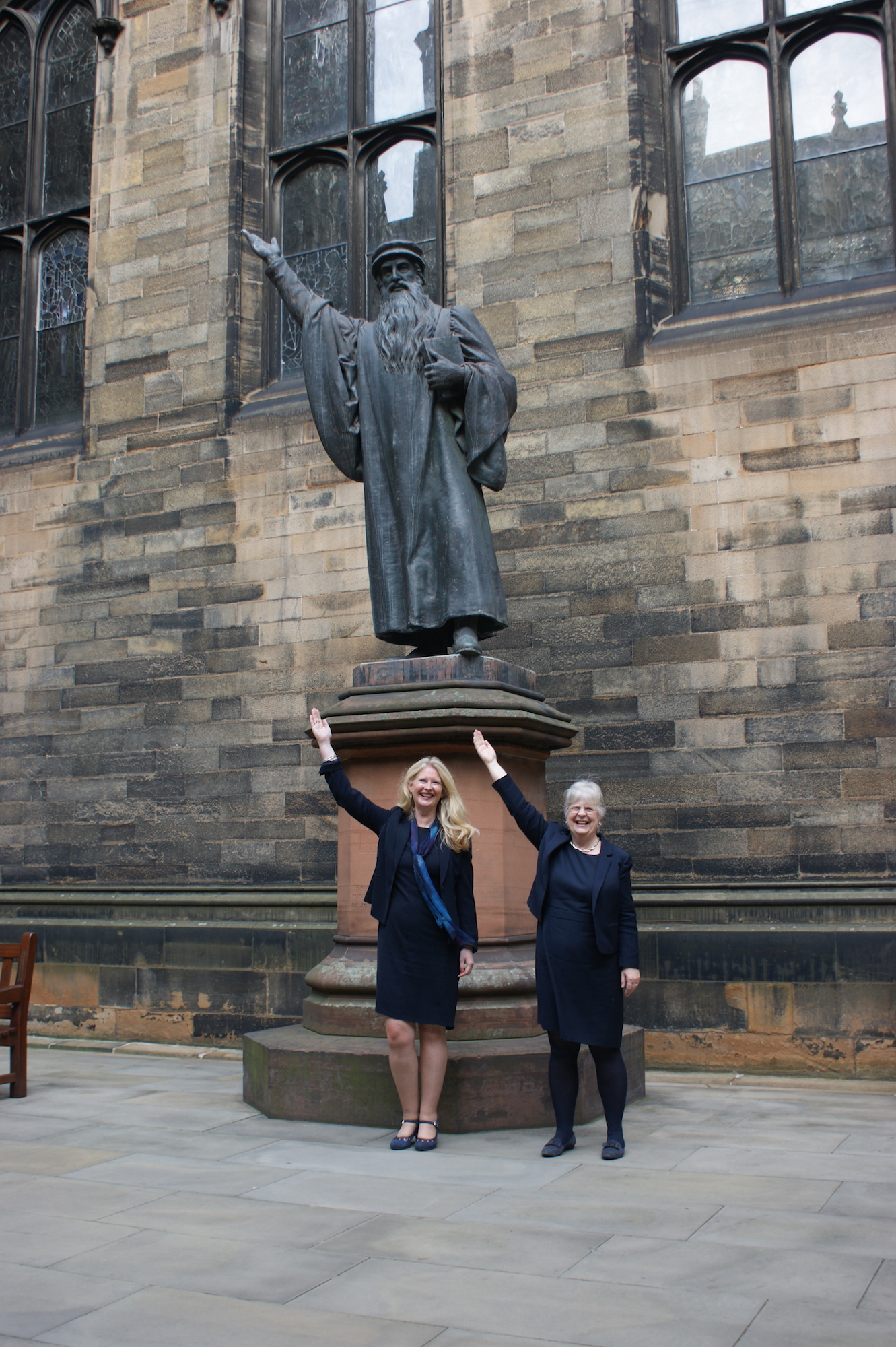 Professor Helen Bond (left) and Rev Professor Susan Hardman Moore