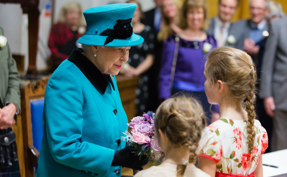 HM the Queen At St Columbas London