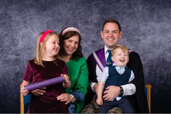 Rev Stuart Finlayson and family