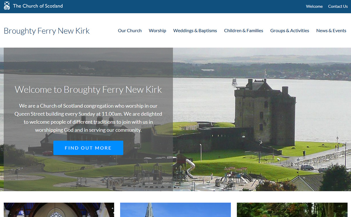 Broughty Ferry New Kirk website