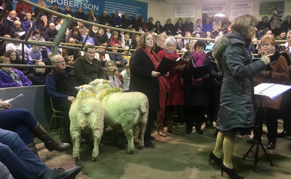 Christmas carols Ayr Mart