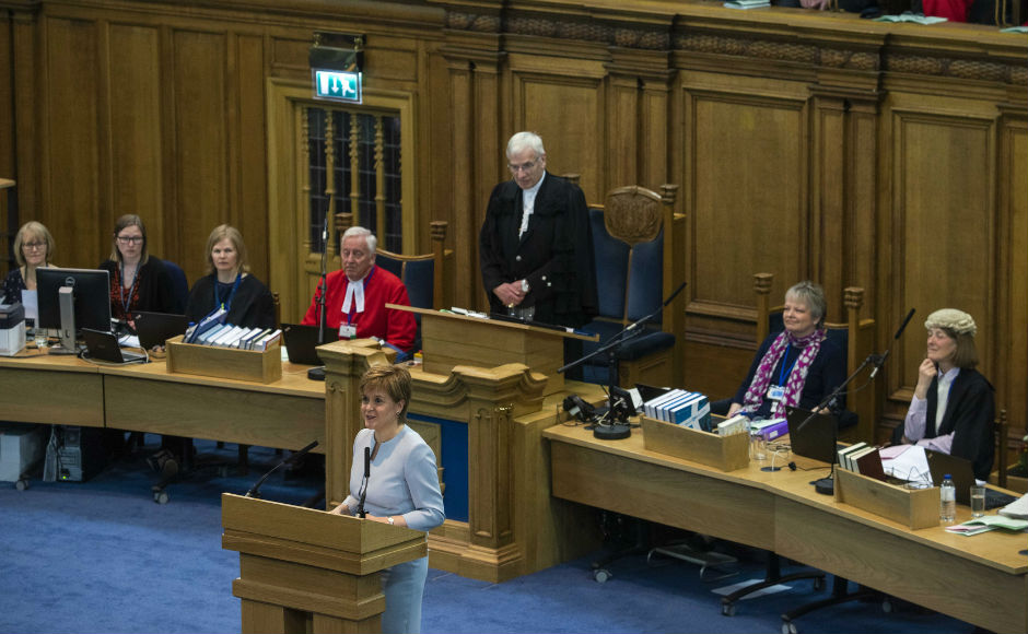 First Minister Nicola Sturgeon addresses the General Assembly