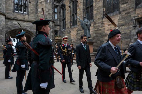 First Minister Hamza Yousef in the opening procession of the General Assembly