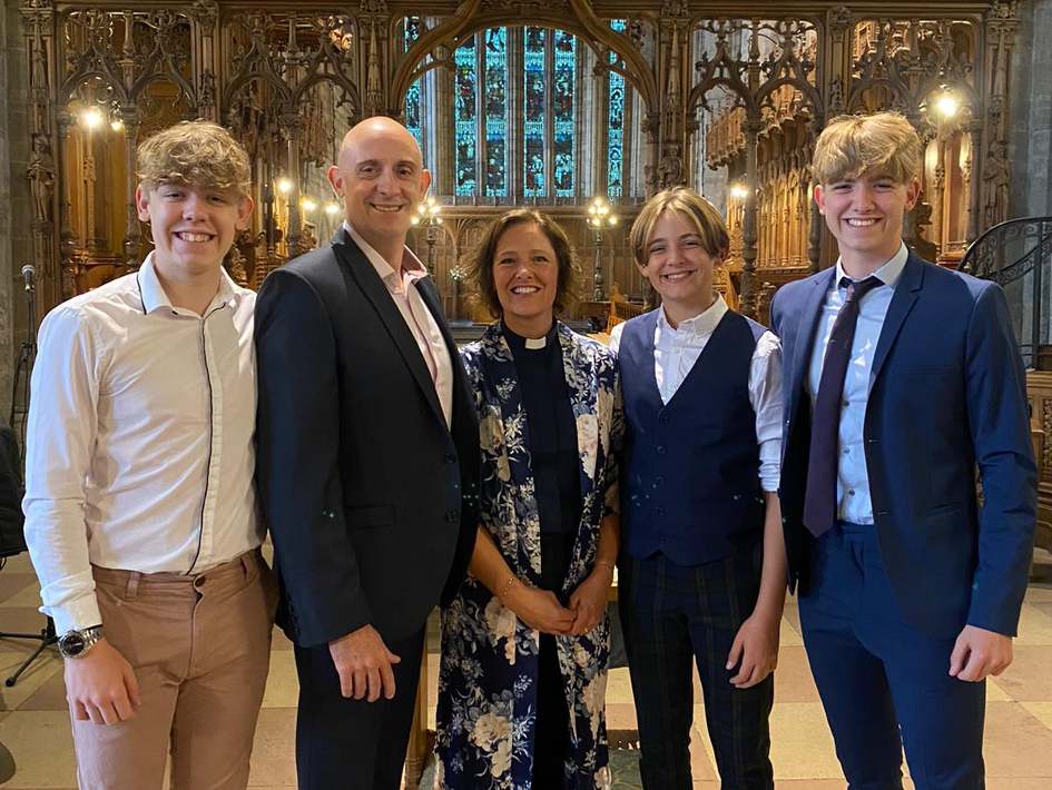 Rev Ruth Kennedy with family