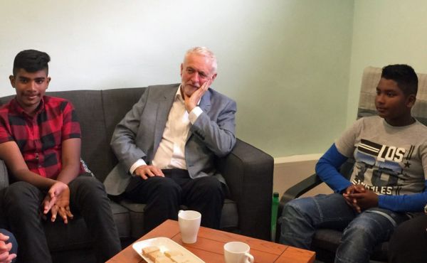 Jeremy Corbyn and the Bakhsh brothers