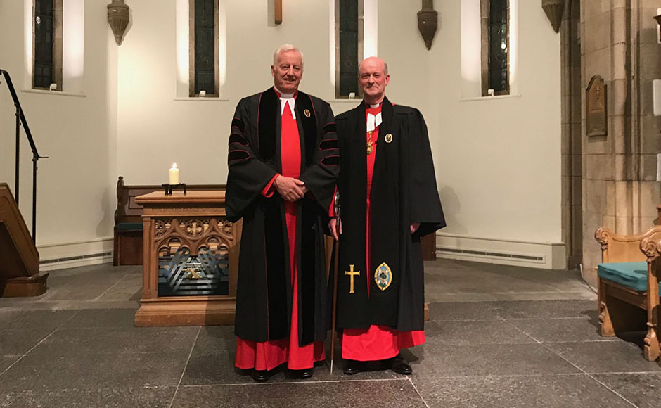Left to right: Rev Dr George Whyte and Very Rev Professor David Fergusson, Dean of the Chapel Royal and Dean of the Order of the Thistle
