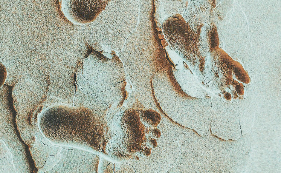 Footprints in sand