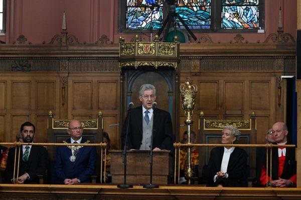 The Lord High Commissioner addressing the General Assembly