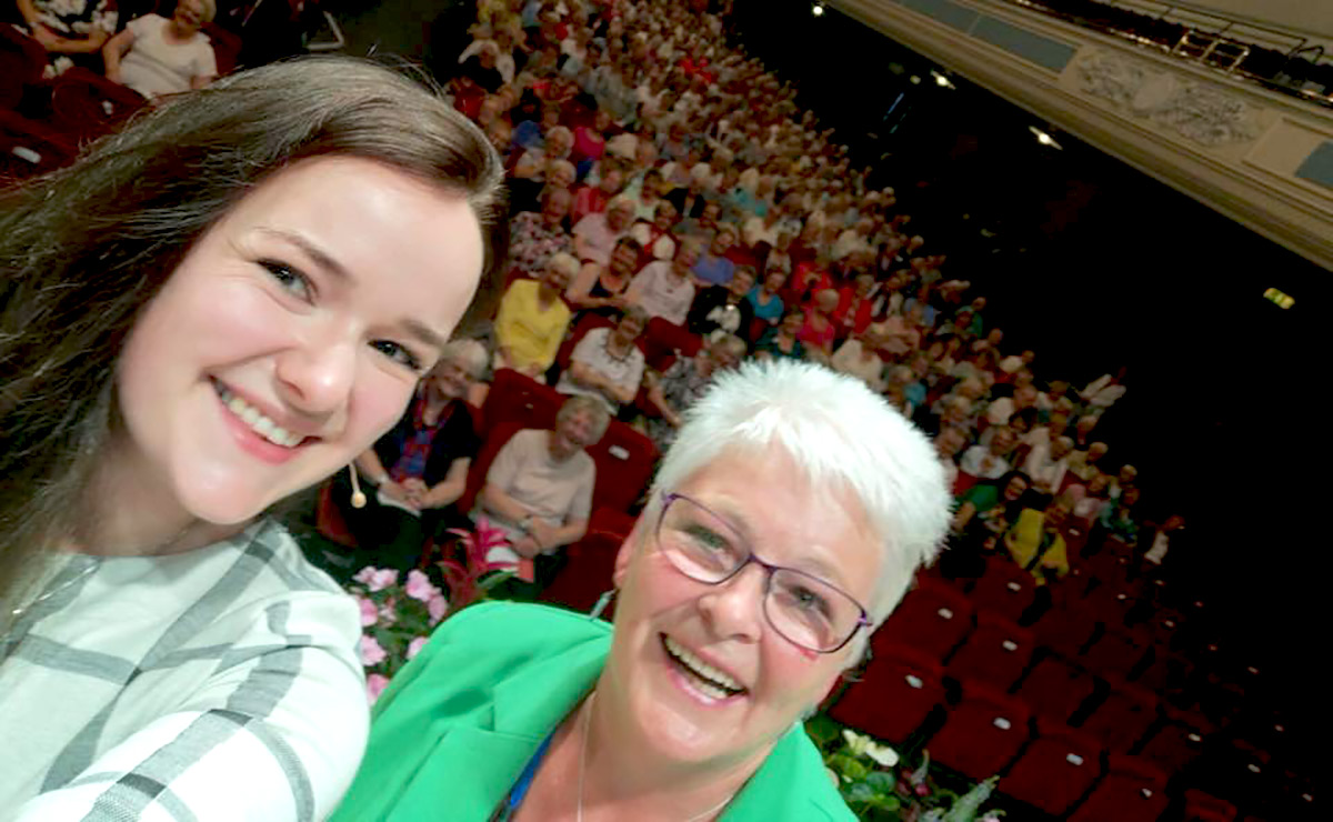 Tamsin Dingwall with Marian Macintyre at the Guild conference