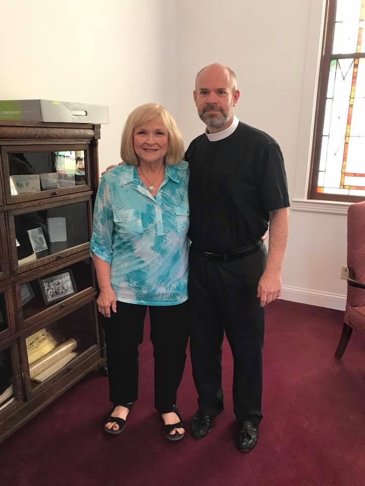 Rev Wes Brandon with his mum Phyllis