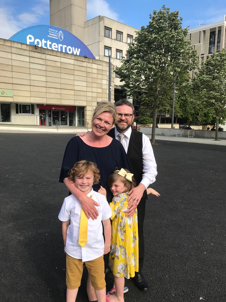 Louise Purden and family