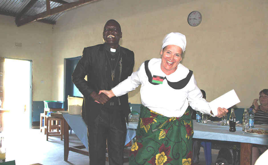 Two people dancing