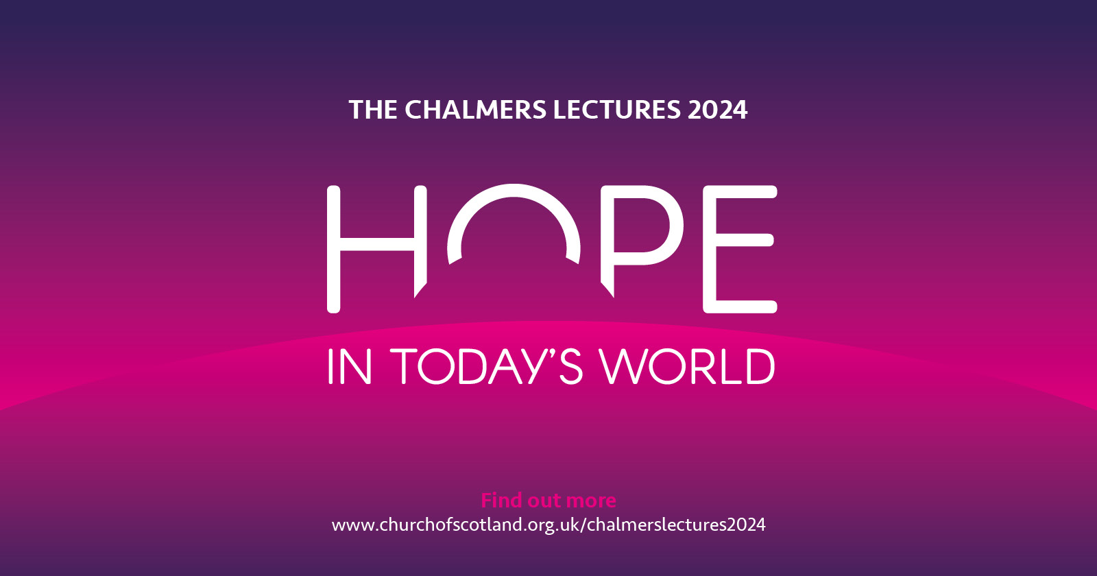 Chalmers Lectures 2024 The Church of Scotland