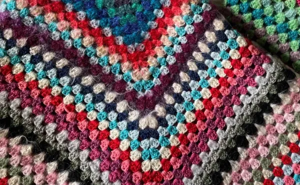 An image of a crocheted quilt