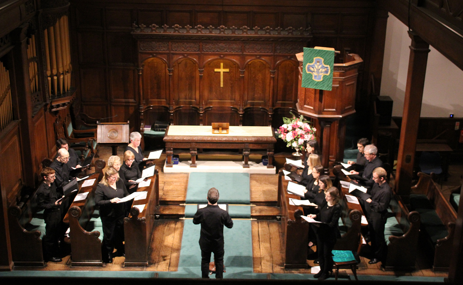 The choir at Crown Court