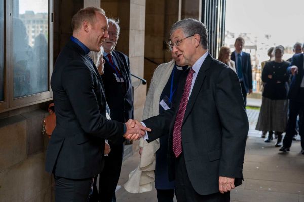 Lord High Commissioner greeting attendees