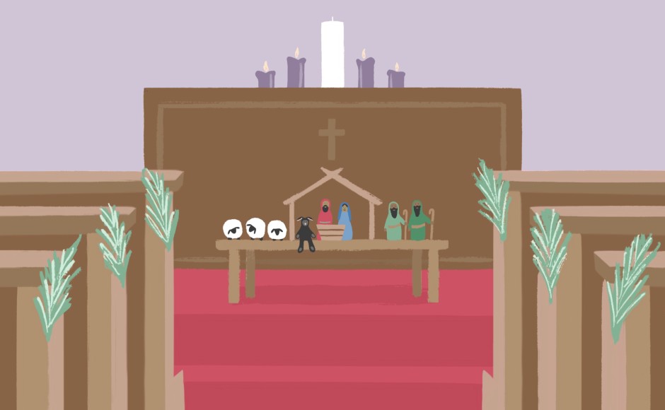 Parish Nativity Scene By Katie Hill