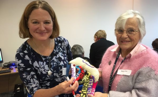 CrossReach development worker Tanya Anderson, who created Cal the Octopus with Guild member Marjorie Macpherson
