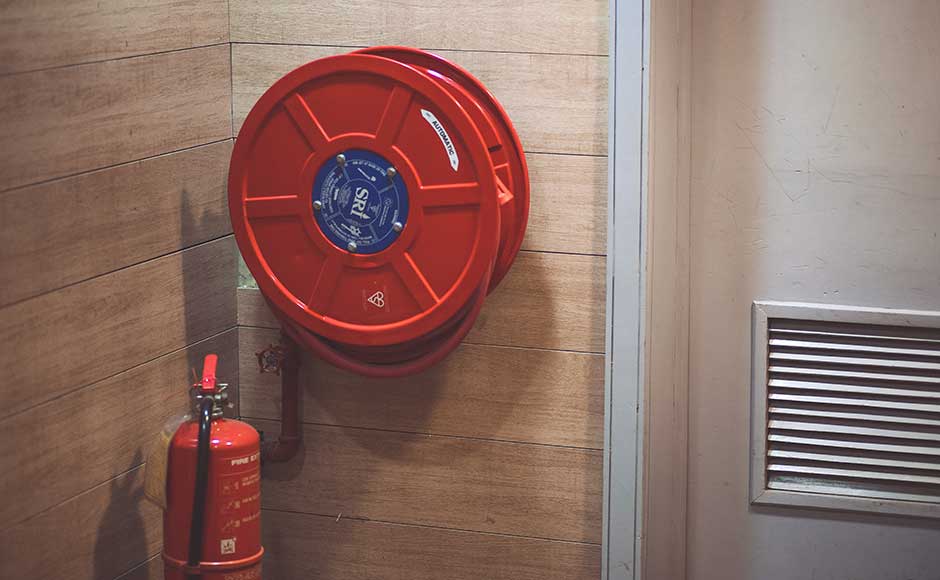 Fire Hose And Extinguisher