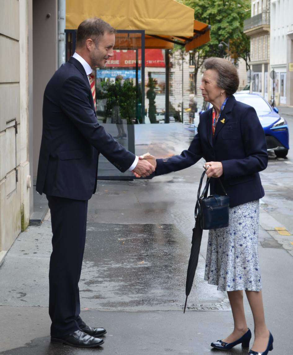Rev Scott MacSween and Princess Anne.