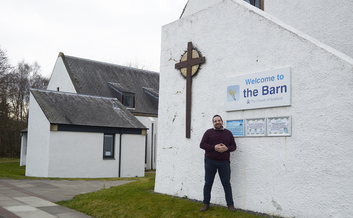 Rev Mike Robertson Barn Church Culloden