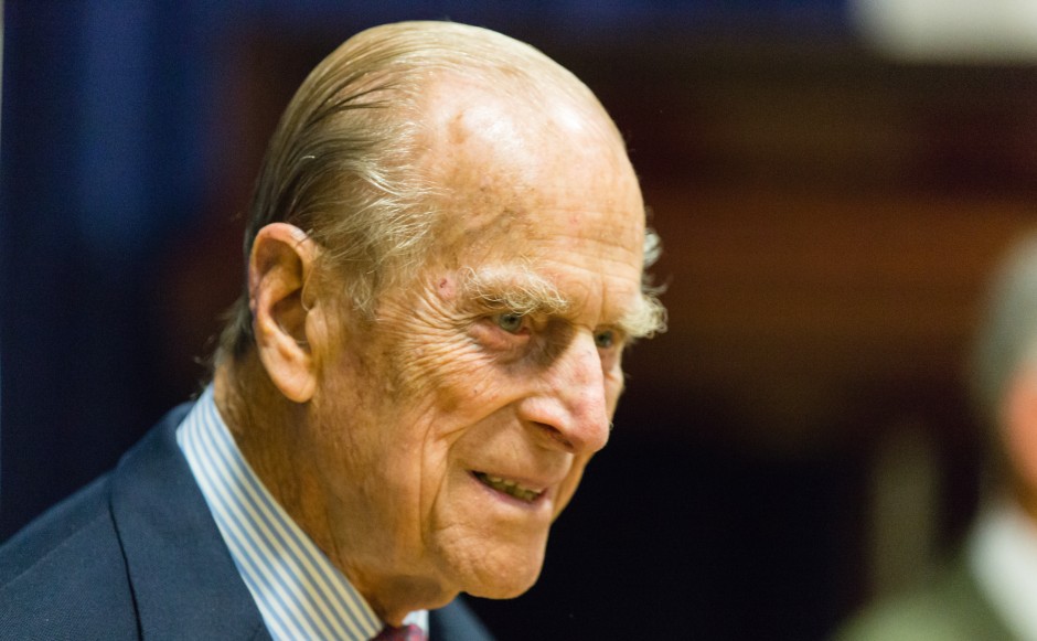 Prince Philip visiting St Columba's Church of Scotland in London in 2015. Image by Matthew Bruce