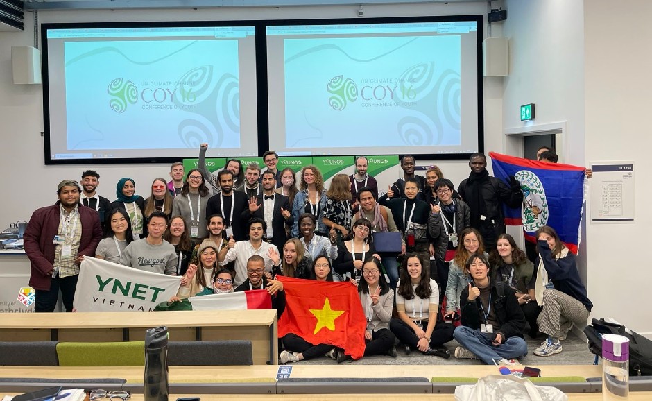 Youth representatives came from around the world